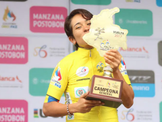 Ciclista colombiana Ana Sanabria, anunció su retiro profesional