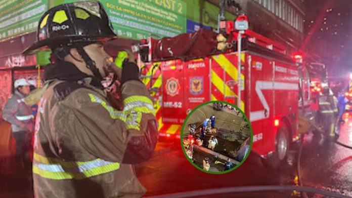 Incendio estructural en el centro de Bogotá dejó personas y animales rescatados
