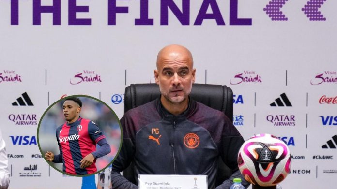 Guardiola esquiva confirmar fichaje de Jhon Lucumí y mantiene los rumores en el Manchester City