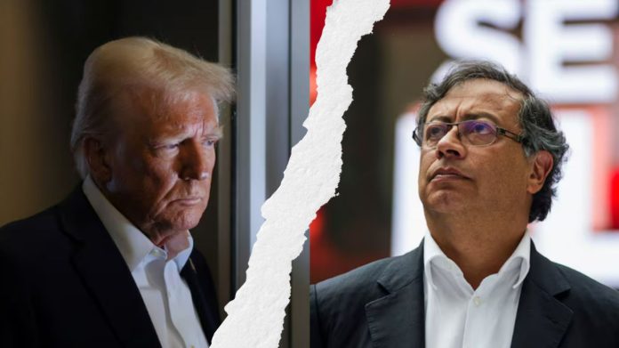 Petro y Trump se ven las caras en Washington en medio de una relación fracturada
