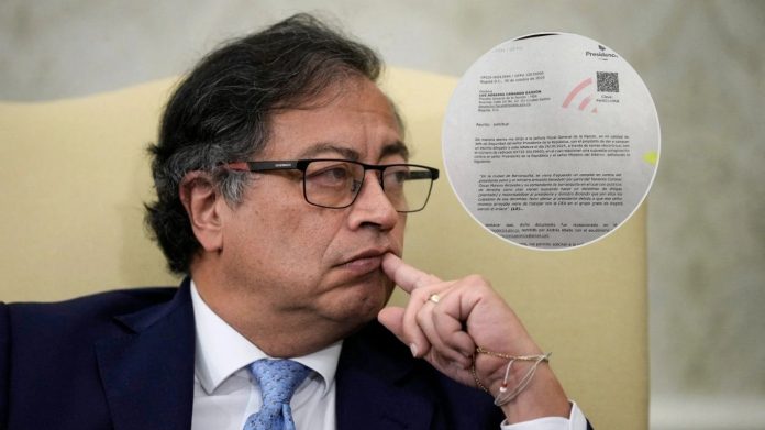 Presidencia pide a la Fiscalía investigar denuncia anónima sobre supuesto plan contra Petro