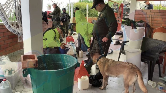 Desmantelan laboratorio narco en Dosquebradas